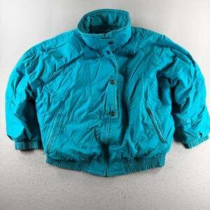 Pacific Trail Women's M Teal Puffer Ski Jacket Down Insulated Winter Snow Coat